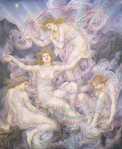 Daughters of the Mist [circa 1905–10] by Evelyn De Morgan [1855–1919]